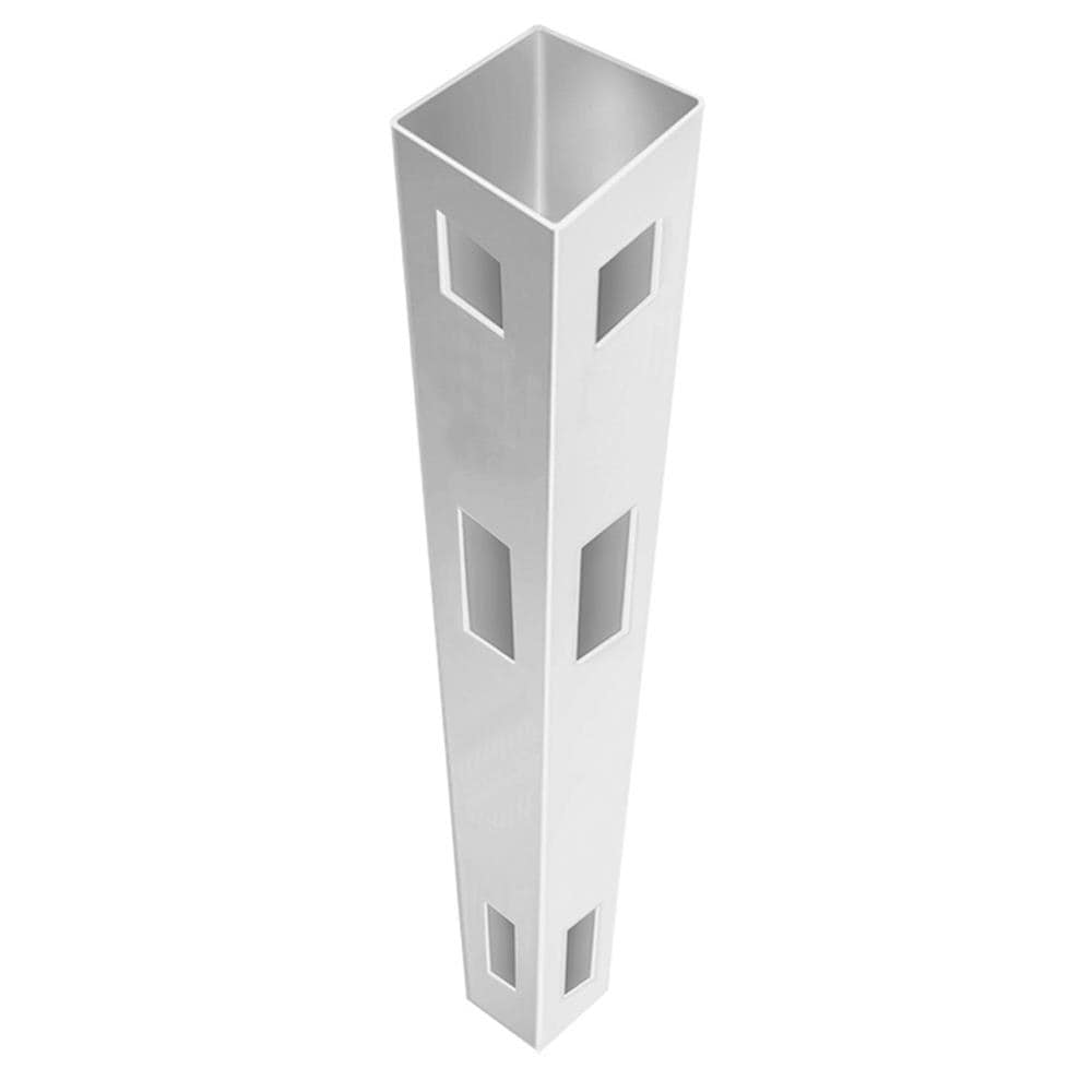 Freedom Wakefield 9-ft H x 5-in W White Vinyl Corner Fence Post (Assembled)