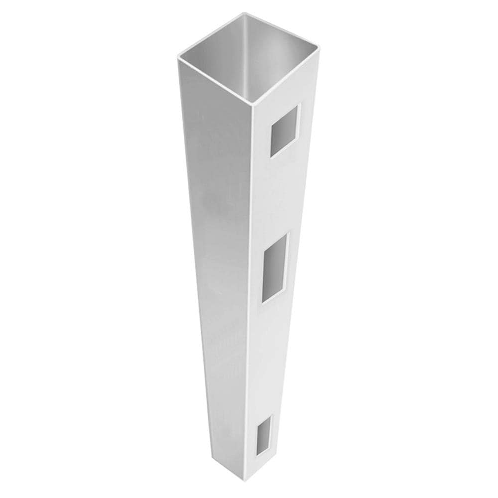 Freedom Wakefield 9-ft H x 5-in W White Vinyl End Fence Post (Assembled)