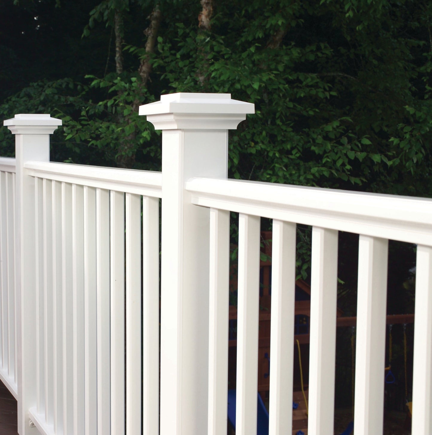 AZEK 6-in x 6-in Reserve Rail White Composite Deck Post Cap