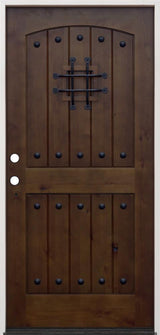 Creative Entryways 36" x 80" Walnut Alder Prehung Solid Hardwood Front Door