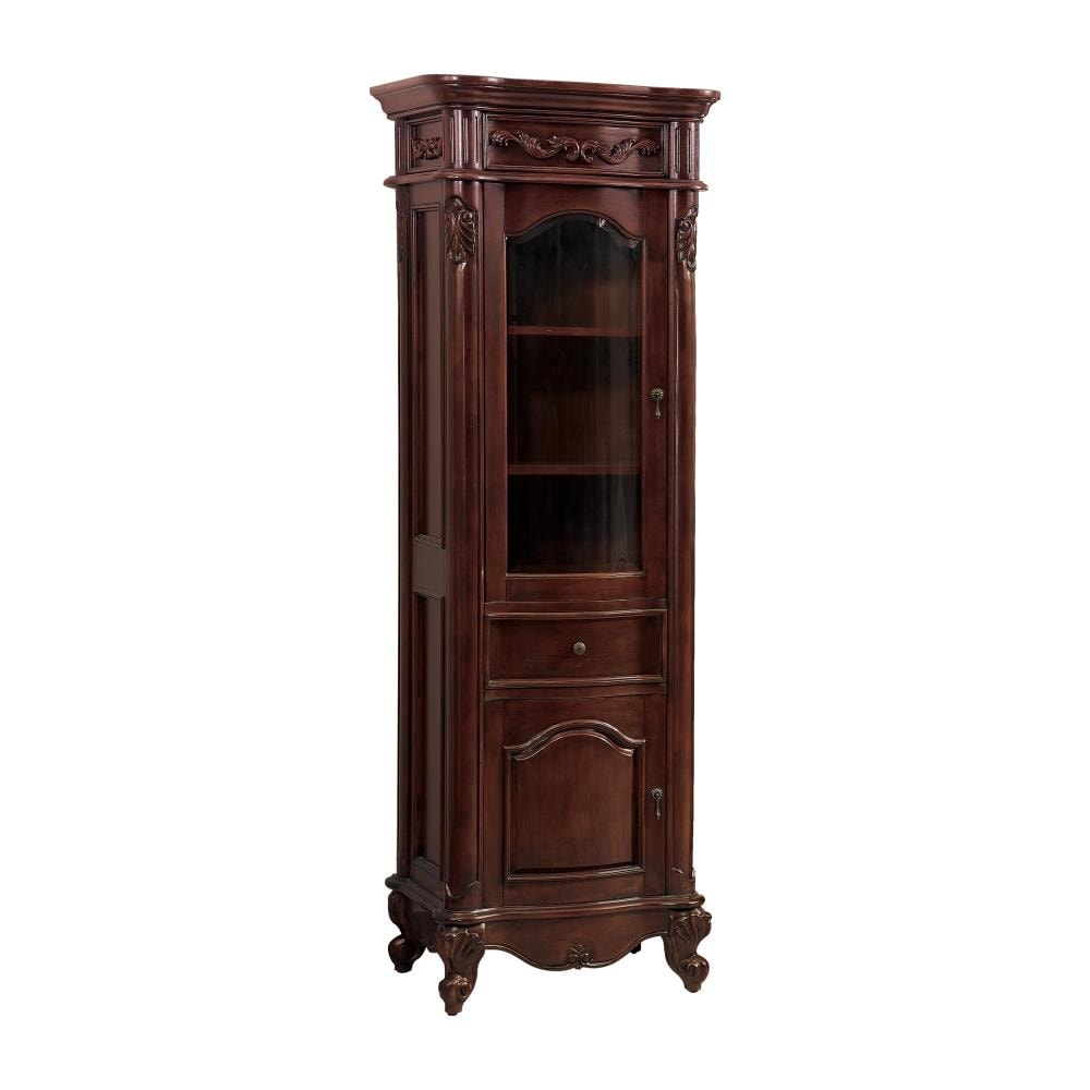 Avanity Provence 19.2-in W x 72-in H x 24-in D Antique Cherry Poplar Freestanding Linen Cabinet