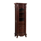 Avanity Provence 19.2-in W x 72-in H x 24-in D Antique Cherry Poplar Freestanding Linen Cabinet