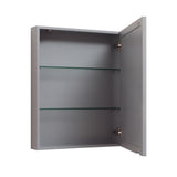 Avanity 14000 Series 24-in x 30-in Rectangle Surface-Mount Poplar Mirrored Medicine Cabinet, Chilled Gray