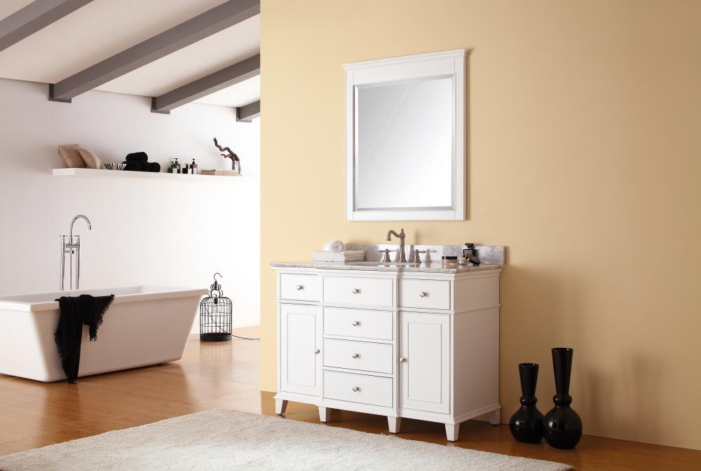Avanity Windsor 48-in White Bathroom Vanity Cabinet