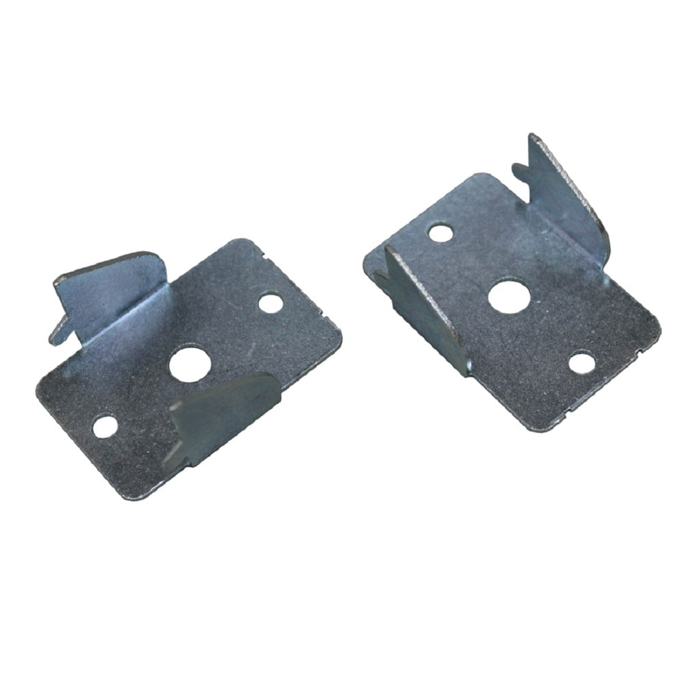 Project Source 2-Pack Zinc Steel Double Curtain Rod Brackets, 1.63 in L x 1.16 in W