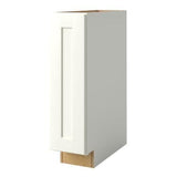 allen + roth Aveley 9-in W x 34.5-in H x 24-in D Linen Maple Door Base Semi-Custom Cabinet