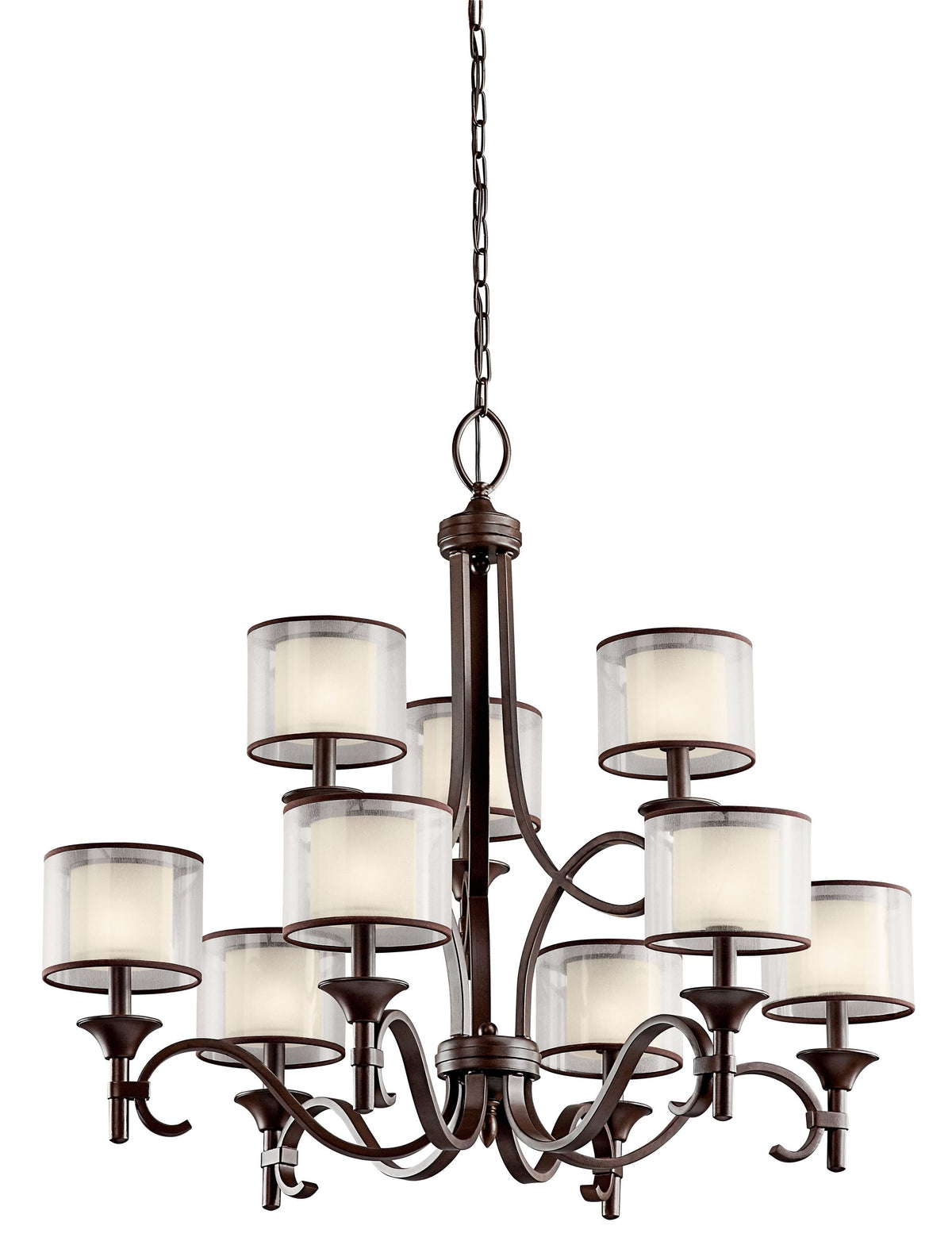 Kichler Lacey 9-Light Bronze Transitional Chandelier