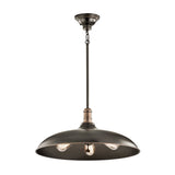 Kichler Cobson 3-Light Olde Bronze Traditional Bowl Medium Hanging Pendant Light