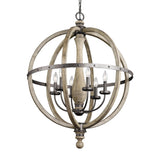 Kichler Evan 5-Light Antique Gray Modern/Contemporary Cage Chandelier