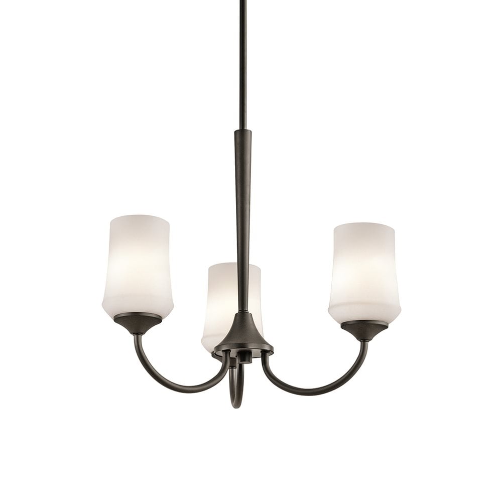 Kichler Aubrey 3-Light Antique Bronze Transitional Chandelier