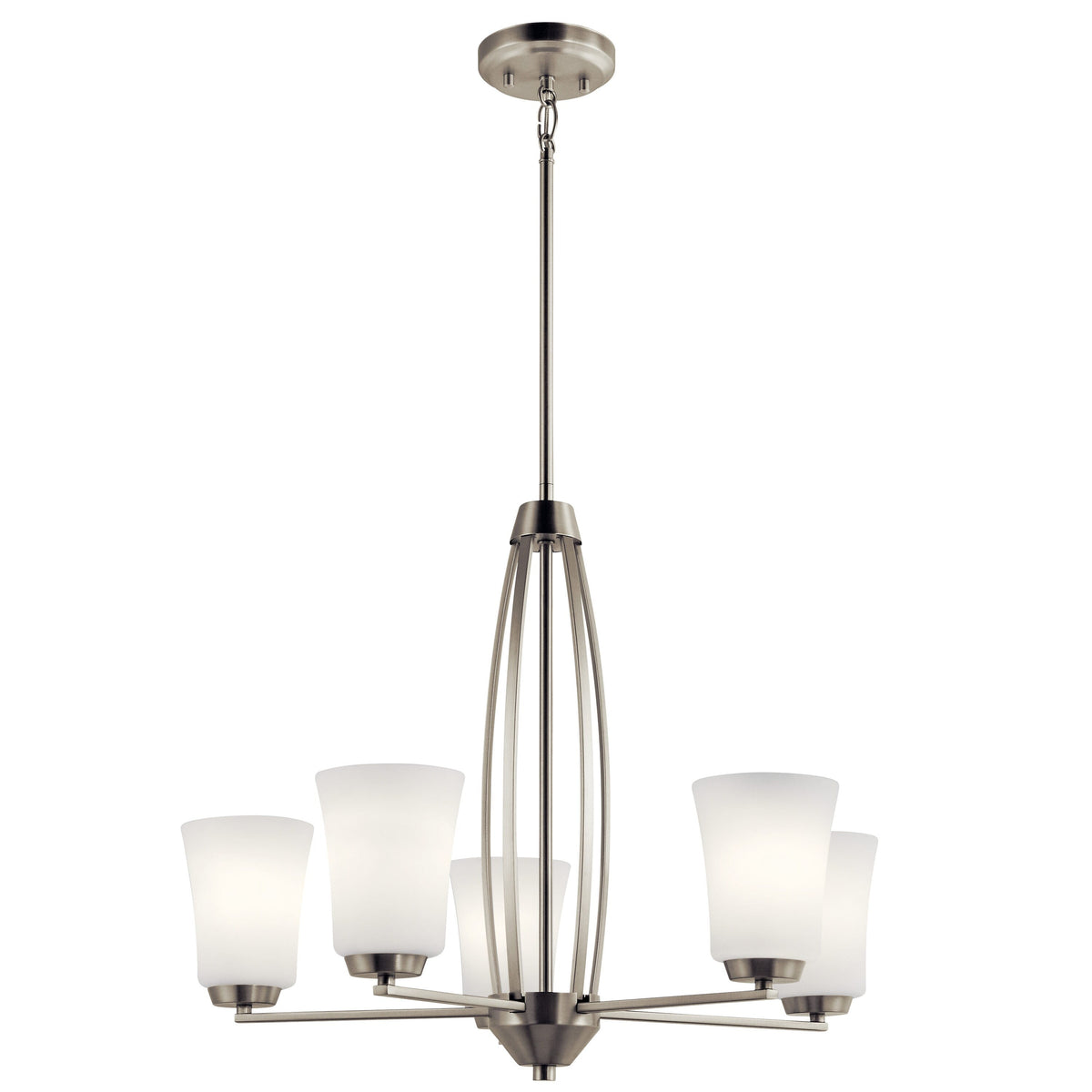 Kichler Tao 5-Light Brushed Nickel Modern/Contemporary Chandelier