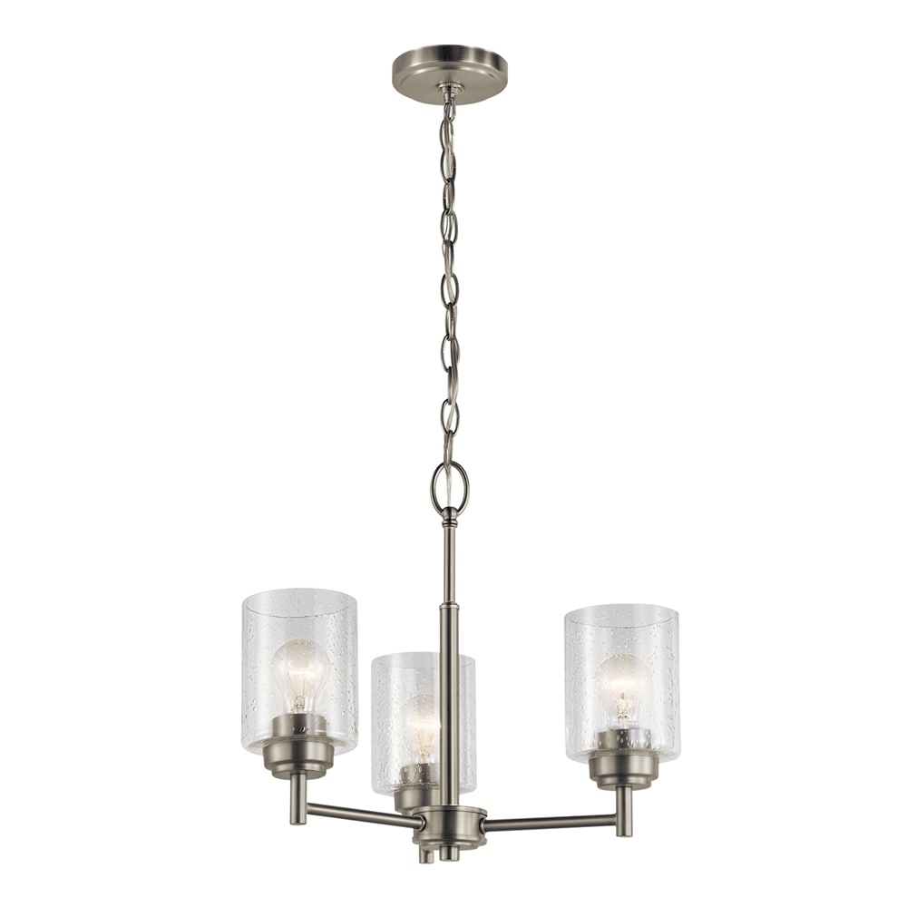 Kichler Winslow 3-Light Brushed Nickel Modern/Contemporary Chandelier