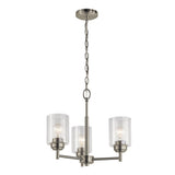 Kichler Winslow 3-Light Brushed Nickel Modern/Contemporary Chandelier