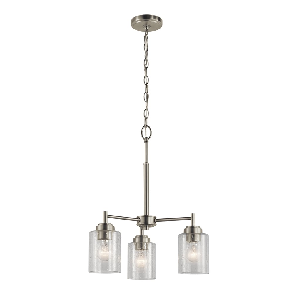 Kichler Winslow 3-Light Brushed Nickel Modern/Contemporary Chandelier
