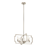 Kichler Downtown Deco 6-Light Polished Nickel Transitional Chandelier