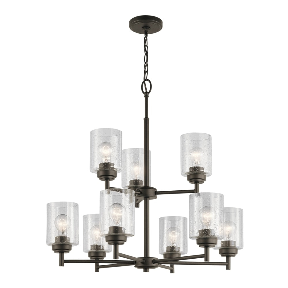 Kichler Winslow 9-Light Antique Bronze Modern/Contemporary Chandelier