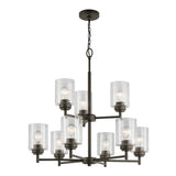 Kichler Winslow 9-Light Antique Bronze Modern/Contemporary Chandelier