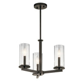 Kichler Crosby 3-Light Bronze Modern/Contemporary Chandelier