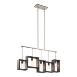 Kichler Industrial Frames Classic Pewter 5-Light Linear Kitchen Island Pendant, 44.5-in