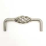 Stone Mill Hardware Stockbridge Birdcage 3-3/4-in (96mm) Center to Center Satin Nickel Arch Birdcage Drawer Pull