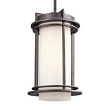 Kichler Pacific Edge Architectural Bronze Traditional Opal Glass Cylinder Pendant Light