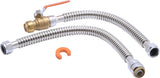 SharkBite 18-in L 3/4-in Push Inlet x 3/4-in Outlet Corrugated Stainless Steel Water Heater Connector