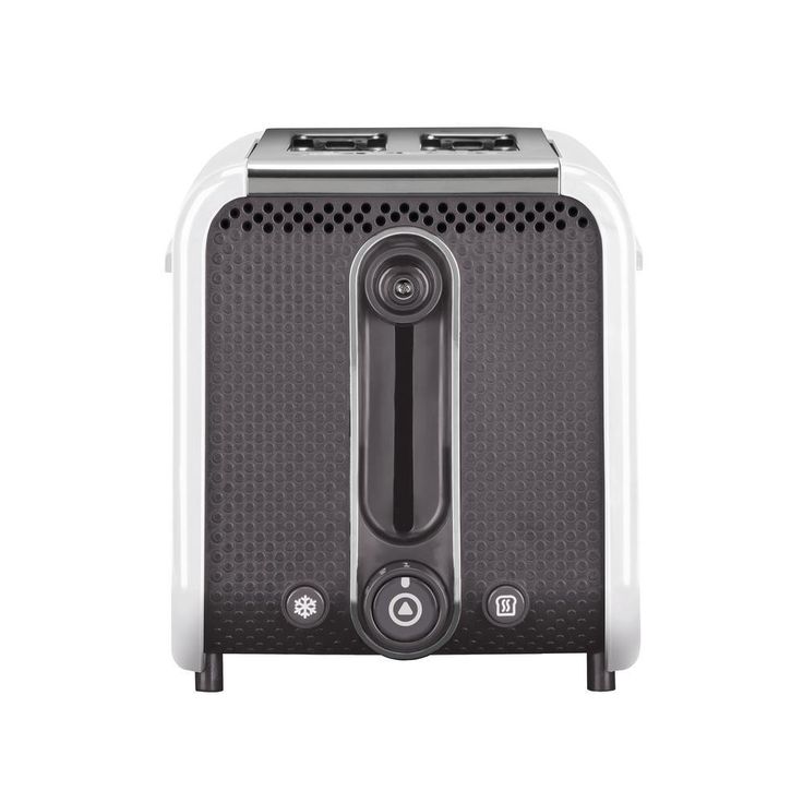 Studio 2-Slice White Toaster with Crumb Tray