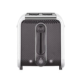 Studio 2-Slice White Toaster with Crumb Tray