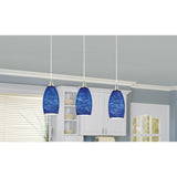 Portfolio Polished Nickel Transitional Linear Pendant Light, 3-Light, Adjustable 10–65 in, 36 in Wide