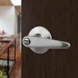Barcelona Single Cylinder Satin Nickel Lever Combo Set - Super Arbor