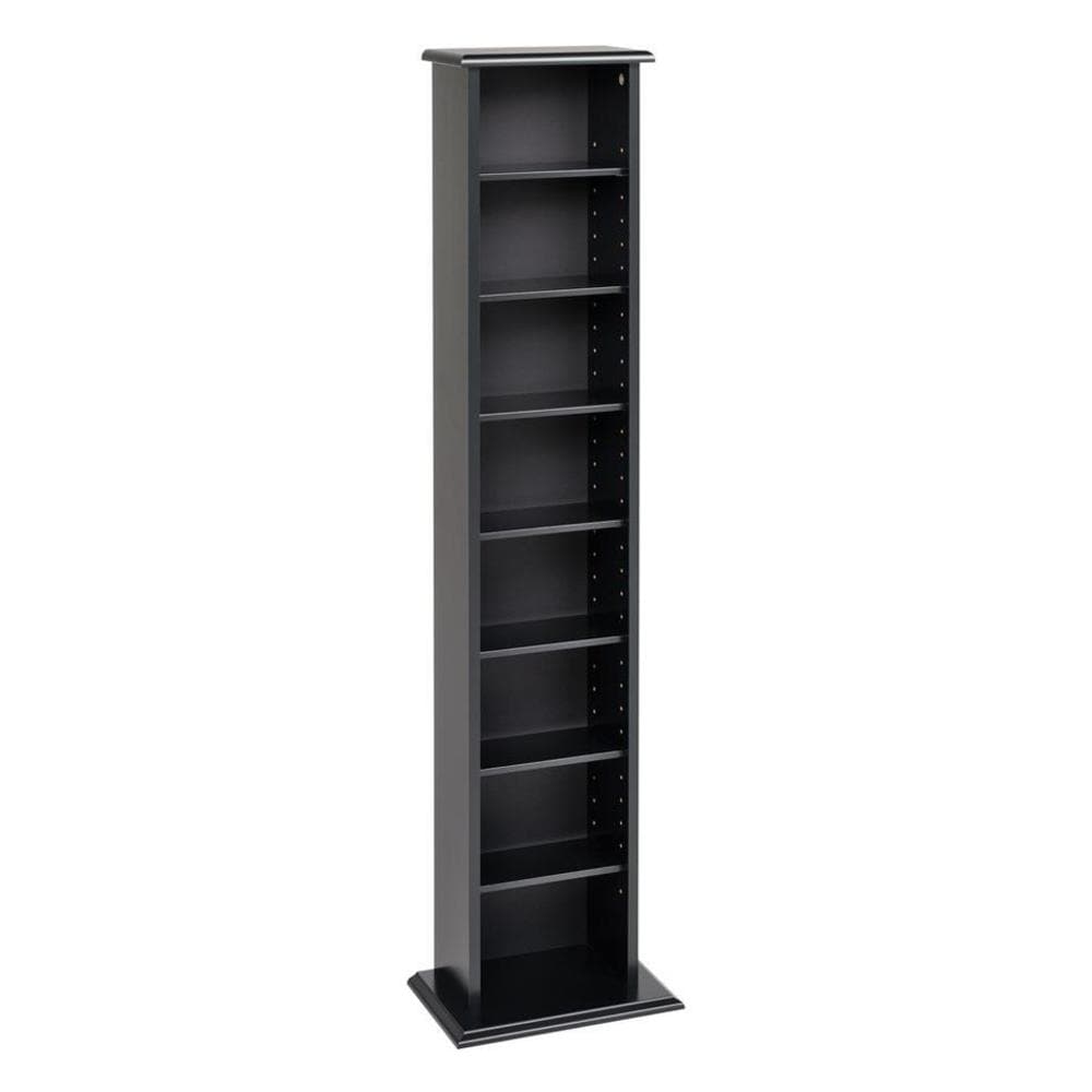 Prepac Black Transitional Composite Media Cabinet