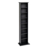 Prepac Black Transitional Composite Media Cabinet