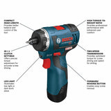 Bosch PS22BN 12V Max 1/4-in Hex Brushless Cordless Drill/Driver (Bare Tool)