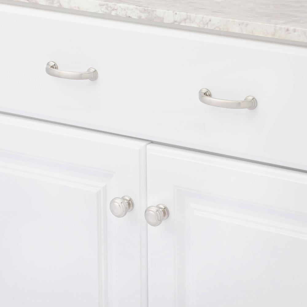 Zephyr 1-1/4 in. Satin Nickel Cabinet Knob - Super Arbor