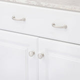 Zephyr 1-1/4 in. Satin Nickel Cabinet Knob - Super Arbor