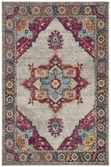 Safavieh Merlot Peri 5 x 8 Cream/Multi Indoor Floral/Botanical Oriental Area Rug