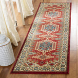 Safavieh Kashan Gayla 3 x 8 Red/Ivory Indoor Floral/Botanical Oriental Runner