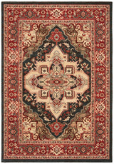 Safavieh Mahal Zaloa 4 x 6 Navy/Red Indoor Floral/Botanical Oriental Area Rug