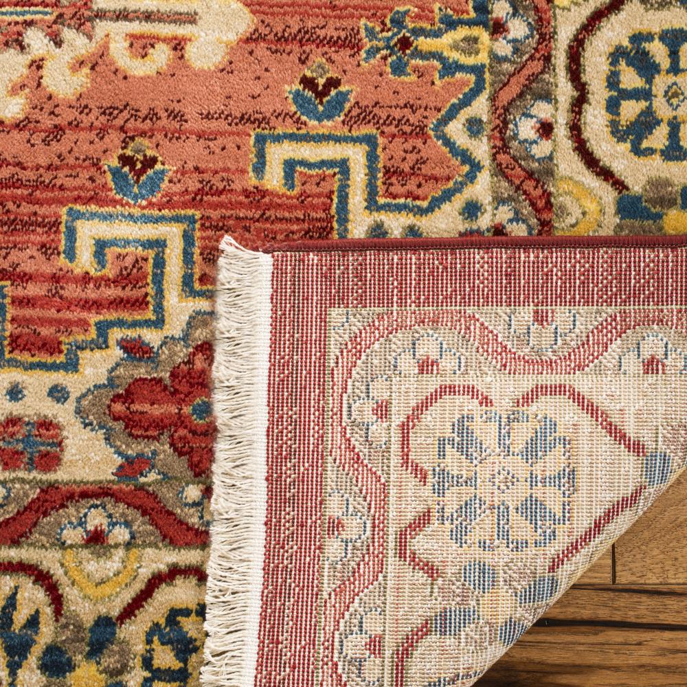 Safavieh Kashan Gayla 3 x 8 Red/Ivory Indoor Floral/Botanical Oriental Runner
