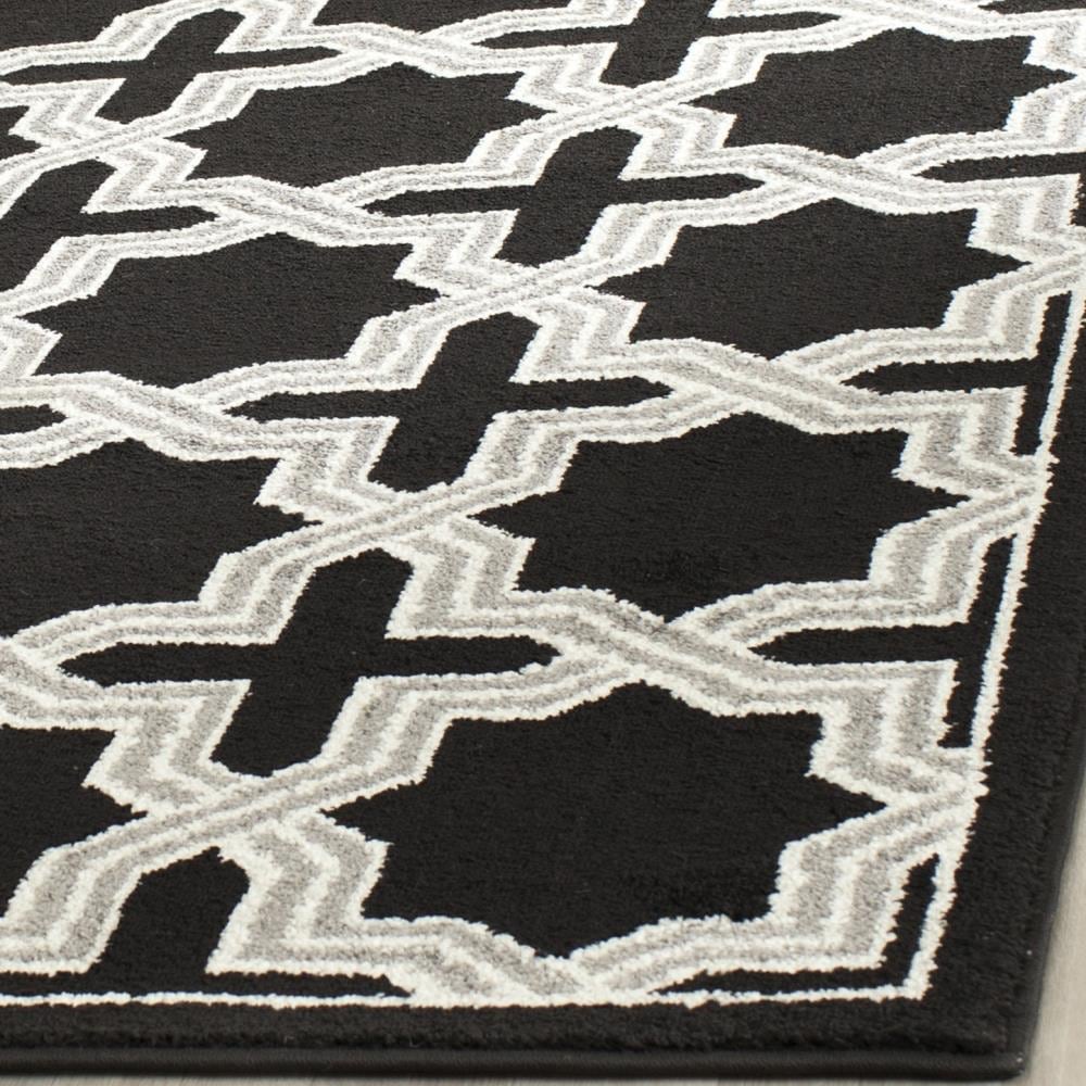 Safavieh Eden 2 x 7 Anthracite/Gray Indoor/Outdoor Geometric Runner