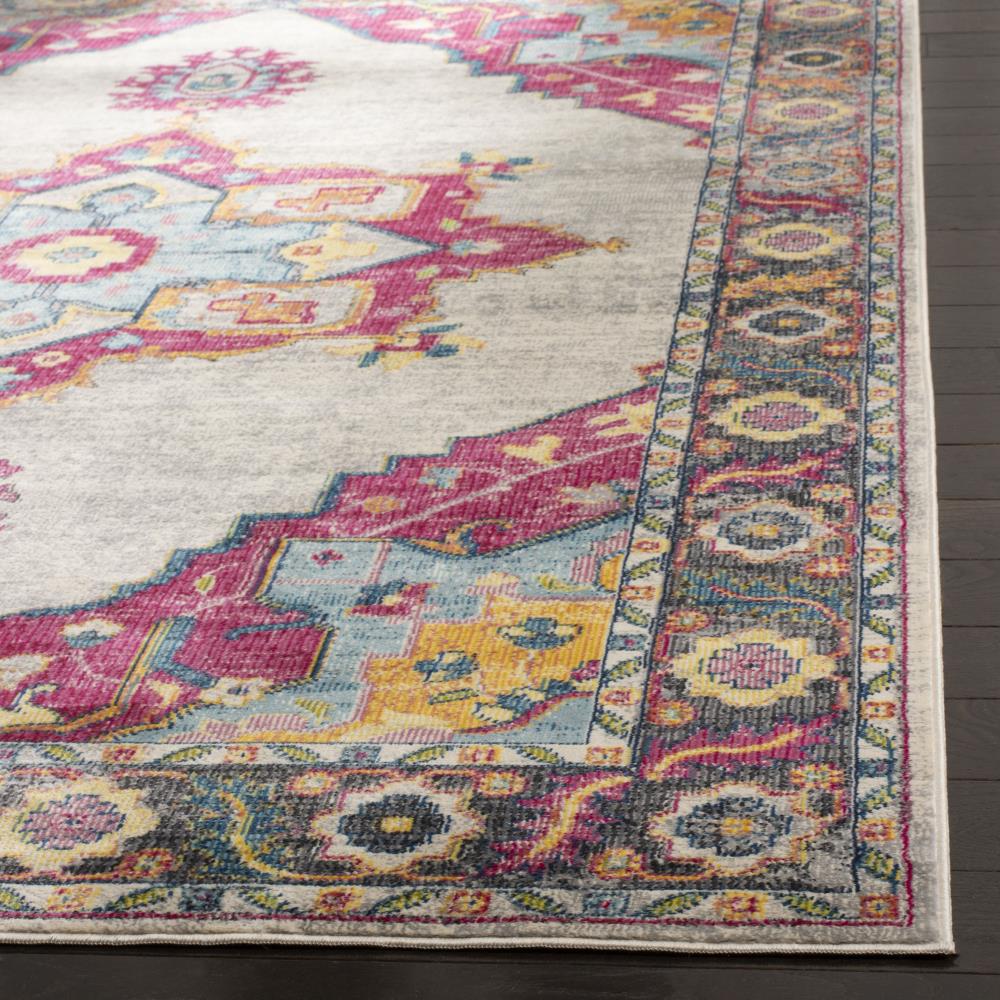 Safavieh Merlot Peri 5 x 8 Cream/Multi Indoor Floral/Botanical Oriental Area Rug