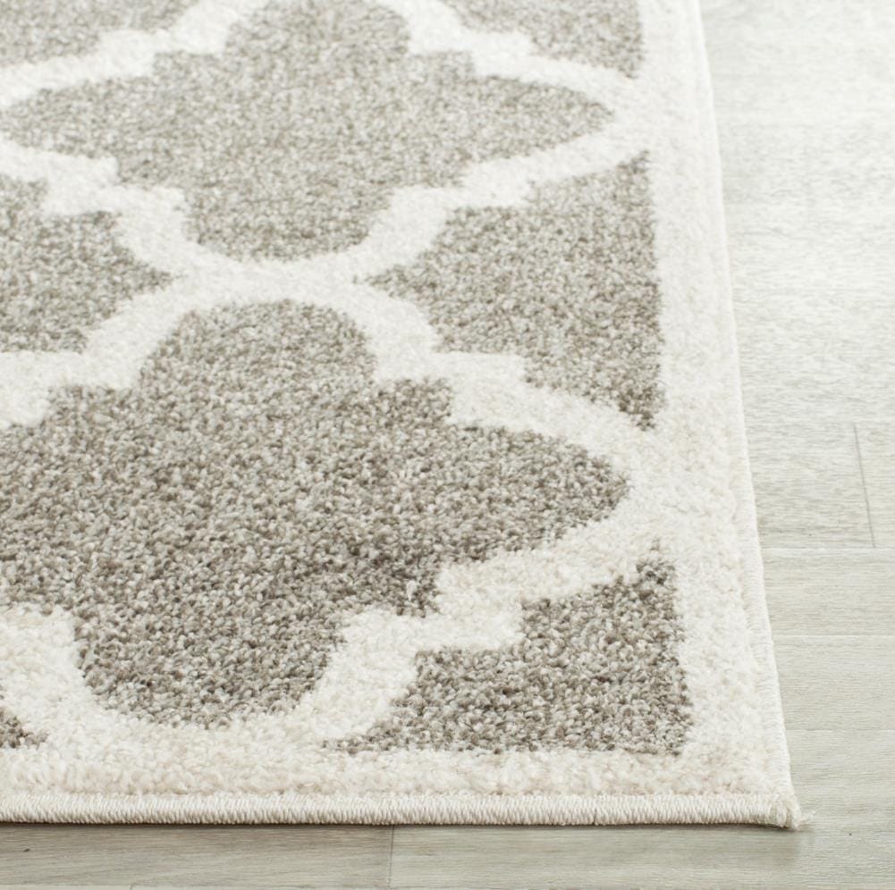 Safavieh Pompey 2 x 7 Dark Gray/Beige Indoor Trellis Runner Rug
