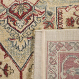Safavieh Mahal Zaloa 8 x 11 Creme/Red Indoor Floral/Botanical Oriental Area Rug