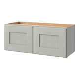 allen + roth Stonewall 30-in W x 12.125-in H x 12-in D Stone Wall Fully Assembled Cabinet (Flat Panel Shaker Door Style)
