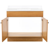 Project Source 36.5-in Golden Single Sink Bathroom Vanity with White Cultured Marble Top