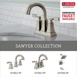 Delta Sawyer 24-in Satin Nickel Wall Mount Single Towel Bar