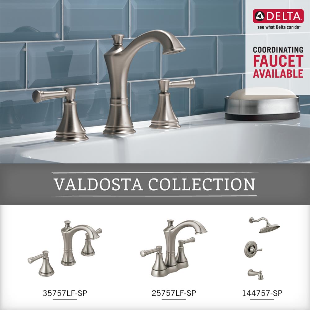 Delta Valdosta Satin Nickel Surface-Mount Single Post Toilet Paper Holder