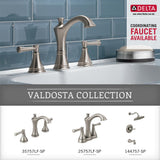 Delta Valdosta Satin Nickel Surface-Mount Single Post Toilet Paper Holder