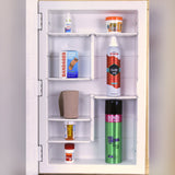 Zaca Capella 16-in x 26-in Recessed Mount White Mirrored Medicine Cabinet