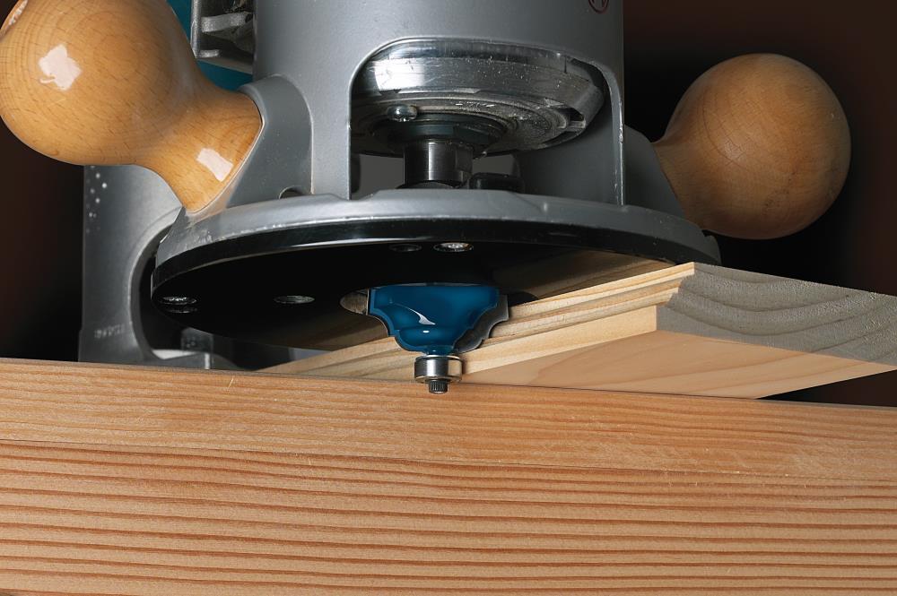 Bosch Carbide-Tipped Wavy Edge Router Bit, 1/4-in Shank, 1-1/4-in Dia